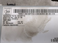 2022 Nissan Titan Radio AM FM Cd Player Receiver Replacement P/N:2591A9FY1D 7505751798, AIVIH61L2 Fits OEM Used Auto Parts -