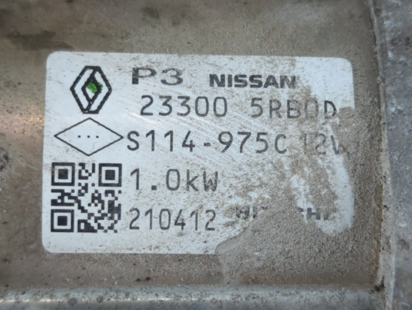 2020-2022 Nissan Versa Car Starter Motor Solenoid OEM P/N:23300 5RB0D Fits Fits 2019 2020 2021 2022 OEM Used Auto Parts - Oe