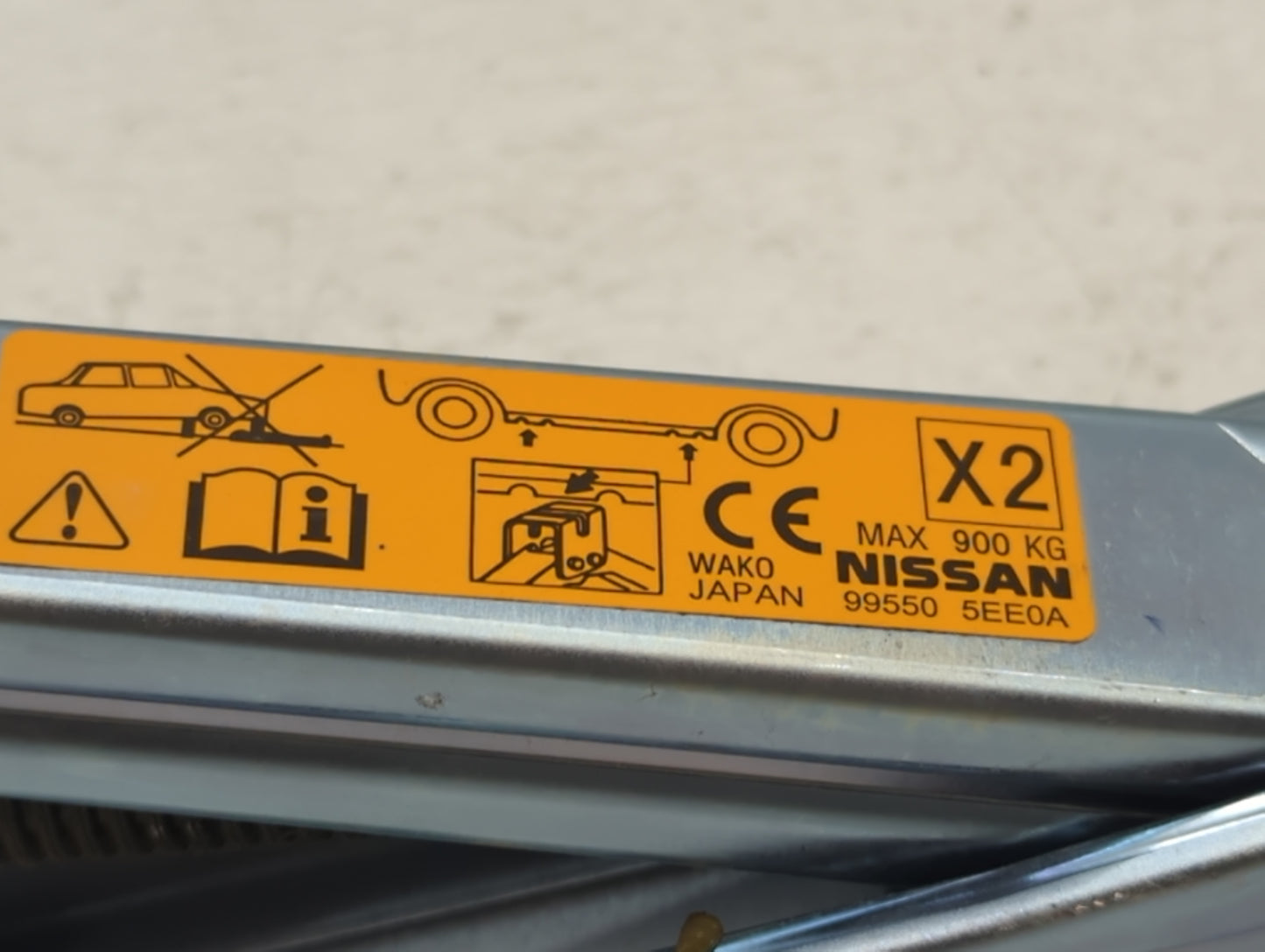 2022 Nissan Versa Spare Scissor Car Jack - Oemusedautoparts1.com