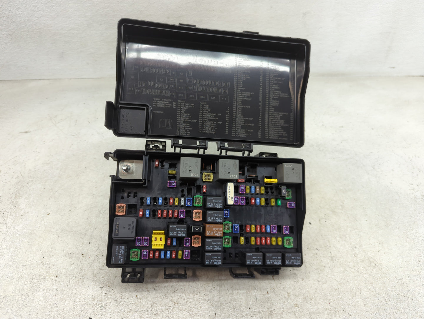 2022 Ram 1500 Fusebox Fuse Box Panel Relay Module P/N:7140-1980-30 Fits OEM Used Auto Parts - Oemusedautoparts1.com