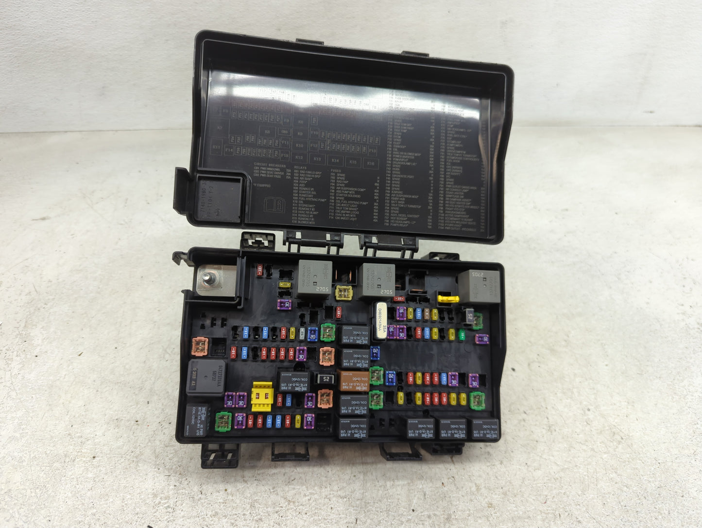 2022 Ram 1500 Fusebox Fuse Box Panel Relay Module P/N:7140-1980-30 Fits OEM Used Auto Parts - Oemusedautoparts1.com