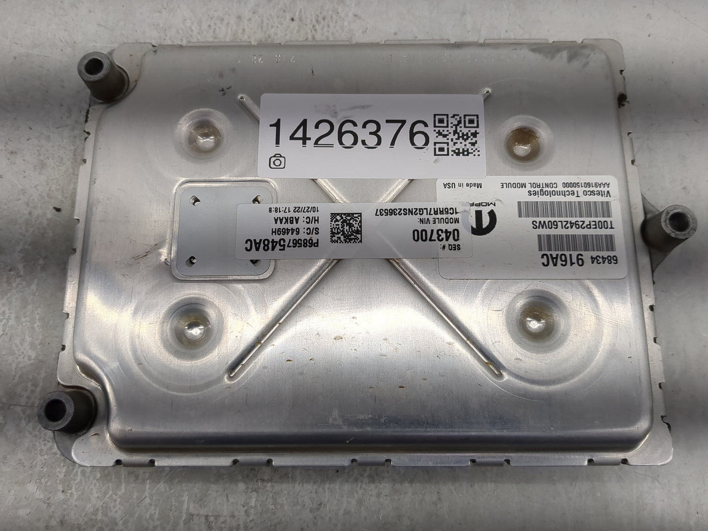 2021-2022 Ram 1500 PCM Engine Control Computer ECU ECM PCU OEM P/N:P68567548AC 68434916AC, T00EP2942L60WS Fits Fits 2021 202
