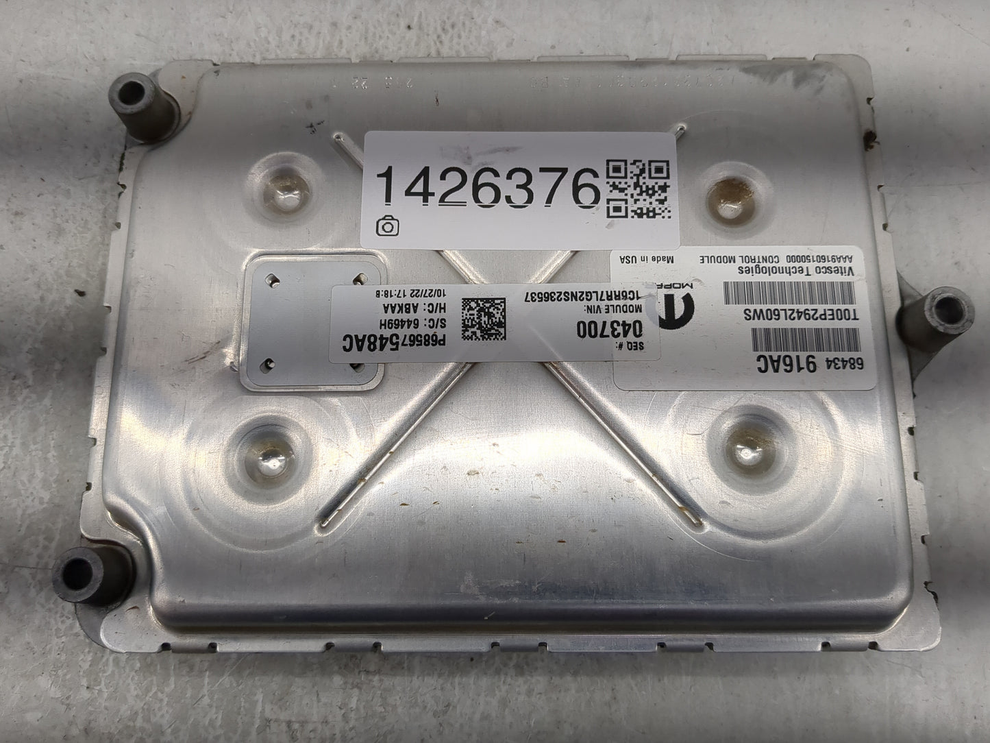 2021-2022 Ram 1500 PCM Engine Control Computer ECU ECM PCU OEM P/N:P68567548AC 68434916AC, T00EP2942L60WS Fits Fits 2021 202