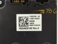 2019-2022 Ram 1500 Climate Control Module Temperature AC/Heater Replacement P/N:P68340281AD 17023199-04 Fits OEM Used Auto P