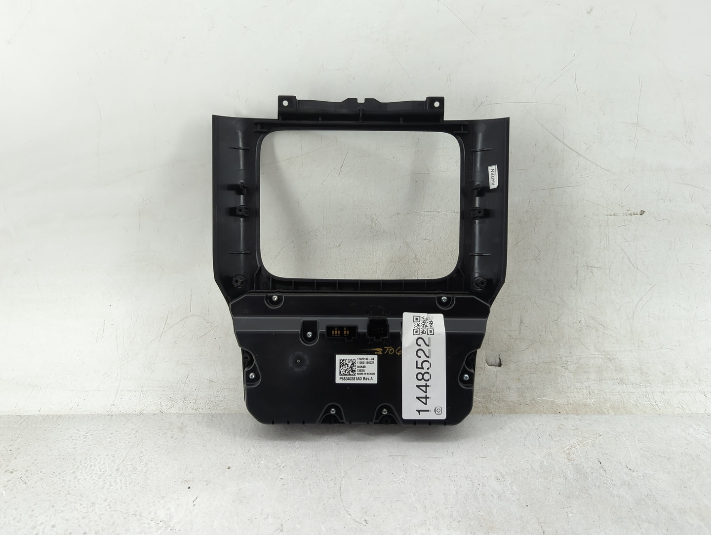 2019-2022 Ram 1500 Climate Control Module Temperature AC/Heater Replacement P/N:P68340281AD 17023199-04 Fits OEM Used Auto P