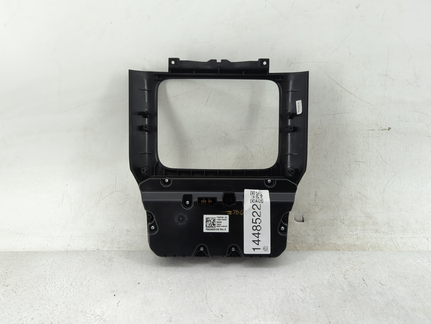 2019-2022 Ram 1500 Climate Control Module Temperature AC/Heater Replacement P/N:P68340281AD 17023199-04 Fits OEM Used Auto P