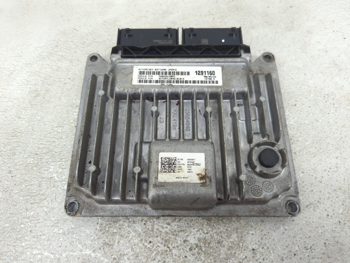 2022 Ram Promaster PCM Engine Control Computer ECU ECM PCU OEM P/N:68540972AJ Fits OEM Used Auto Parts - Oemusedautoparts1.c