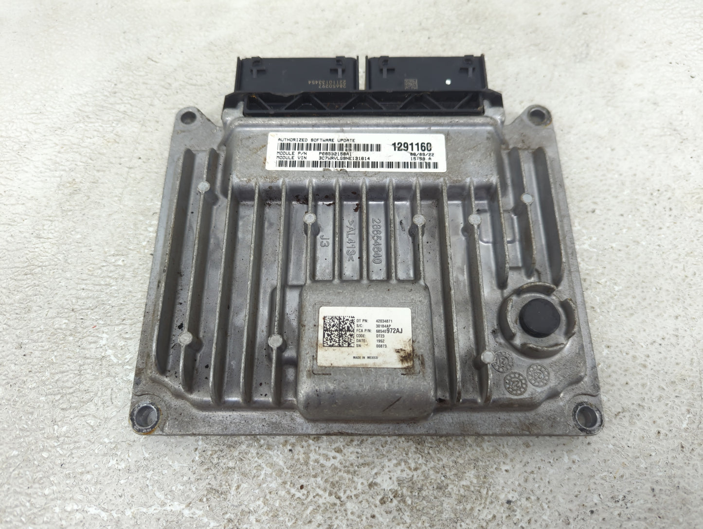 2022 Ram Promaster PCM Engine Control Computer ECU ECM PCU OEM P/N:68540972AJ Fits OEM Used Auto Parts - Oemusedautoparts1.c