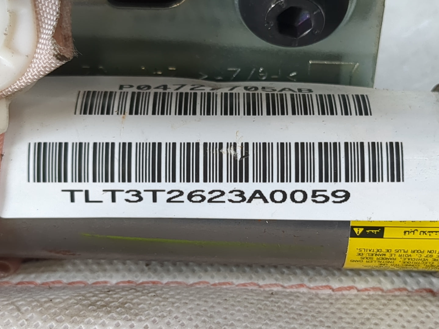 2020-2022 Ram Promaster 1500 Air Bag Rear Right Passenger Door - Oemusedautoparts1.com