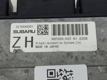 2022 Subaru Ascent PCM Engine Control Computer ECU ECM PCU OEM P/N:22765AS001 Fits OEM Used Auto Parts