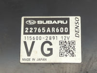 2022 Subaru Forester PCM Engine Control Computer ECU ECM PCU OEM P/N:22765AR600 115600-2891 Fits OEM Used Auto Parts - Oemus