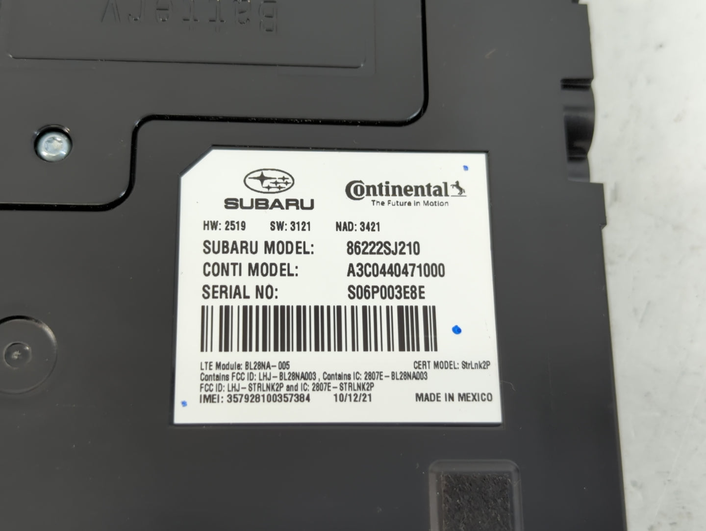 2021-2022 Subaru Forester Radio AM FM Cd Player Receiver Replacement P/N:86222SJ210 Fits Fits 2021 2022 OEM Used Auto Parts 