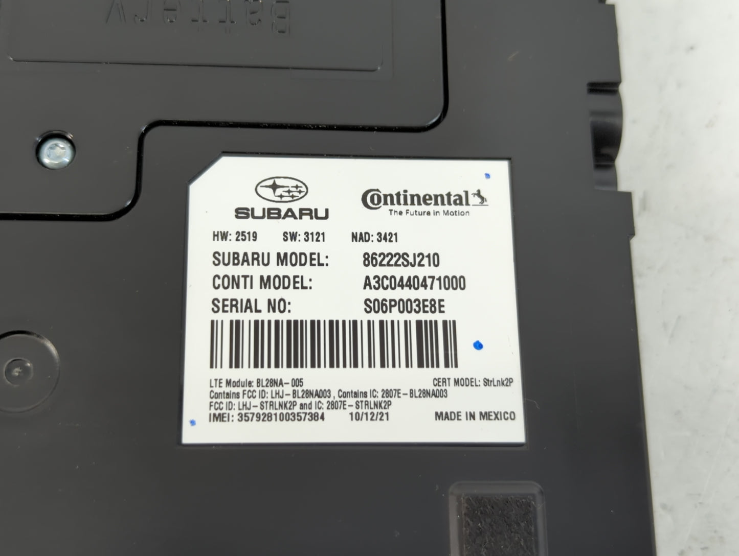 2021-2022 Subaru Forester Radio AM FM Cd Player Receiver Replacement P/N:86222SJ210 Fits Fits 2021 2022 OEM Used Auto Parts 