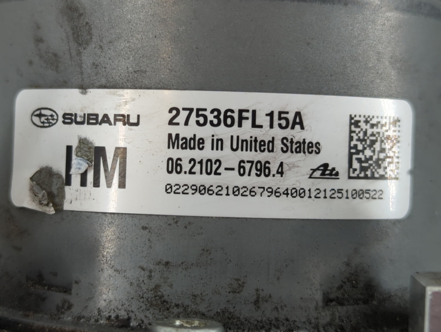 2022 Subaru Impreza ABS Pump Control Module Replacement P/N:27536FL15A Fits OEM Used Auto Parts - Oemusedautoparts1.com