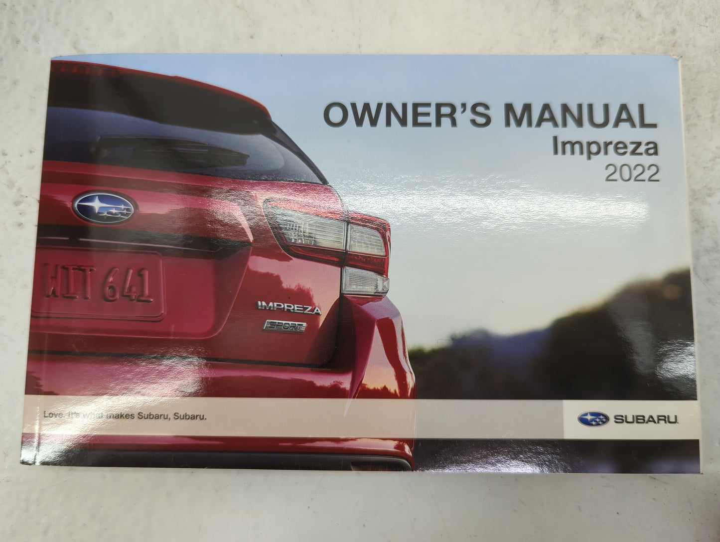 2022 Subaru Impreza Owners Manual Book Guide P/N:A1460BE-A MSA5M2201A OEM Used Auto Parts - Oemusedautoparts1.com