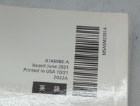 2022 Subaru Impreza Owners Manual Book Guide P/N:A1460BE-A MSA5M2201A OEM Used Auto Parts - Oemusedautoparts1.com
