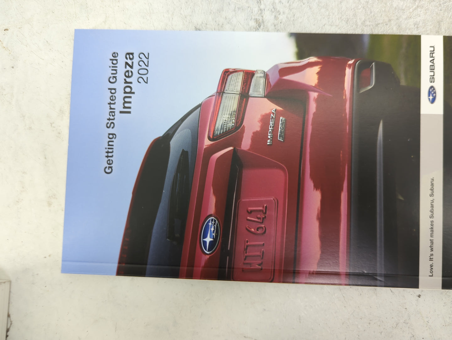 2022 Subaru Impreza Owners Manual Book Guide P/N:A1460BE-A MSA5M2201A OEM Used Auto Parts - Oemusedautoparts1.com