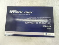 2022 Subaru Impreza Owners Manual Book Guide P/N:A1460BE-A MSA5M2201A OEM Used Auto Parts - Oemusedautoparts1.com