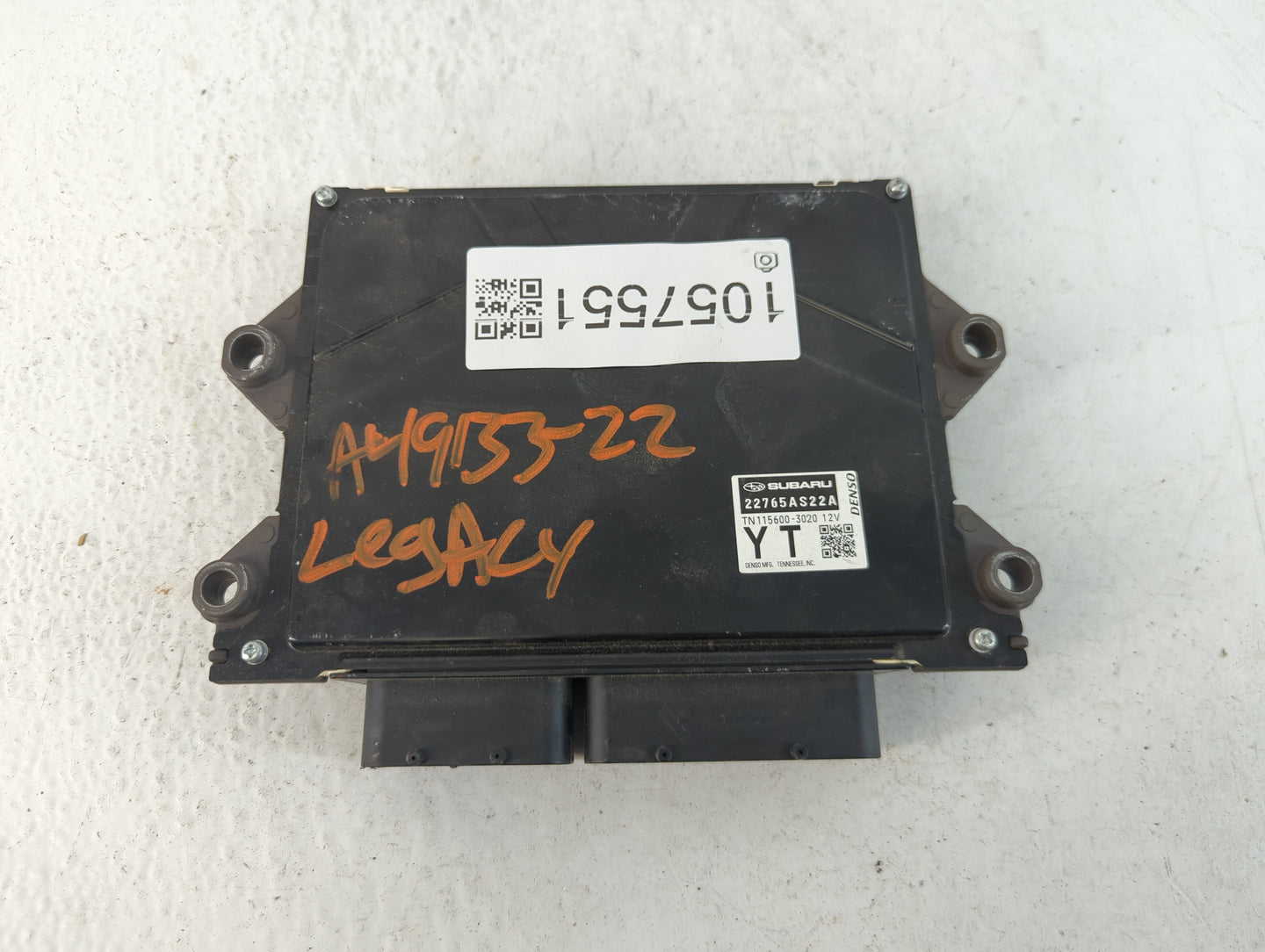 2022 Subaru Legacy PCM Engine Control Computer ECU ECM PCU OEM P/N:22765AS22A Fits OEM Used Auto Parts - Oemusedautoparts1.c