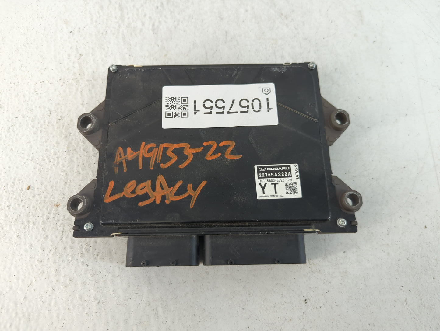 2022 Subaru Legacy PCM Engine Control Computer ECU ECM PCU OEM P/N:22765AS22A Fits OEM Used Auto Parts - Oemusedautoparts1.c