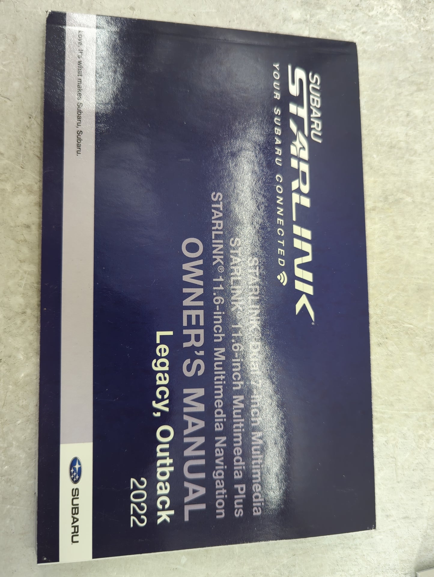 2022 Subaru Legacy Owners Manual Book Guide P/N:08103-9800 OEM Used Auto Parts - Oemusedautoparts1.com