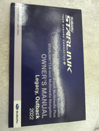 2022 Subaru Legacy Owners Manual Book Guide P/N:08103-9800 OEM Used Auto Parts - Oemusedautoparts1.com