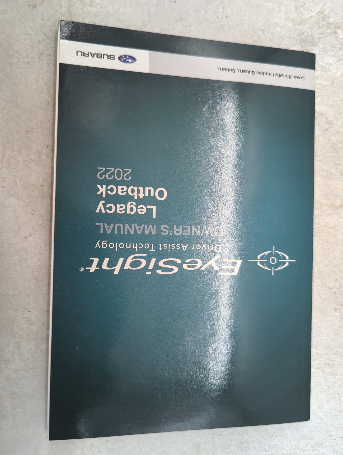 2022 Subaru Legacy Owners Manual Book Guide P/N:08103-9800 OEM Used Auto Parts - Oemusedautoparts1.com