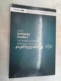2022 Subaru Legacy Owners Manual Book Guide P/N:08103-9800 OEM Used Auto Parts - Oemusedautoparts1.com