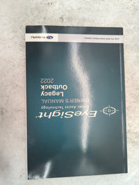 2022 Subaru Legacy Owners Manual Book Guide P/N:MSA5B2204A OEM Used Auto Parts - Oemusedautoparts1.com