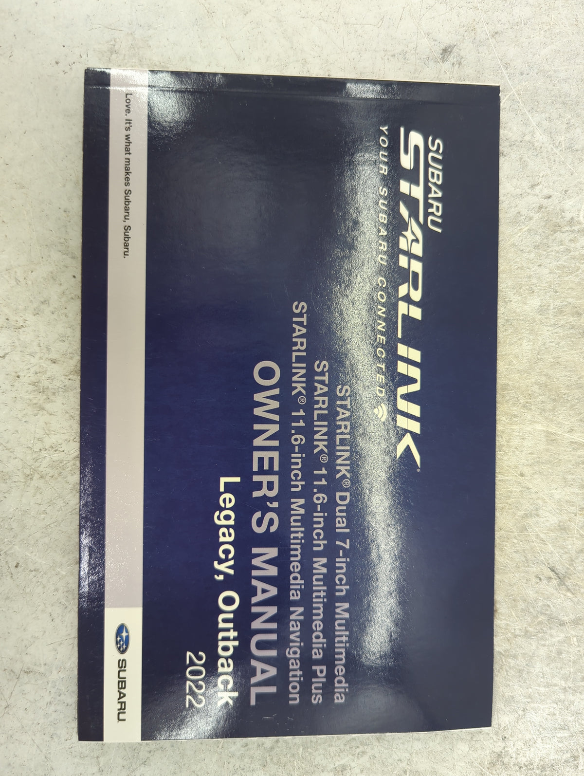 2022 Subaru Legacy Owners Manual Book Guide P/N:MSA5B2204A OEM Used Auto Parts - Oemusedautoparts1.com
