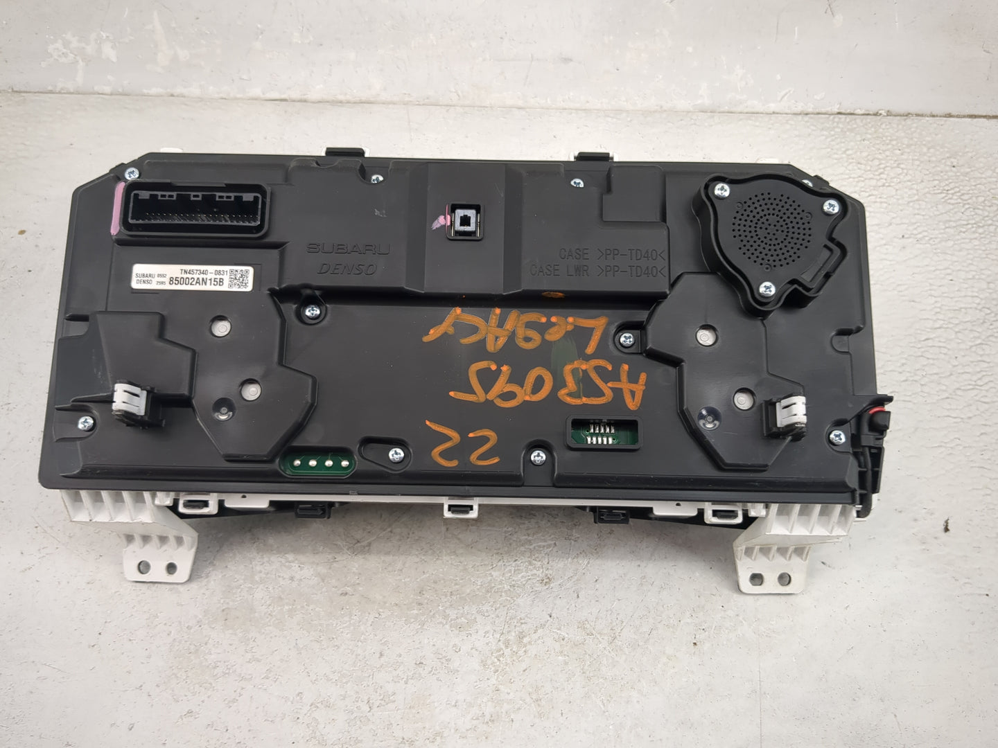 2022 Subaru Legacy Instrument Cluster Speedometer Gauges P/N:85002AN15B TN457340-0831 Miles:57K Fits OEM Used Auto Parts - O