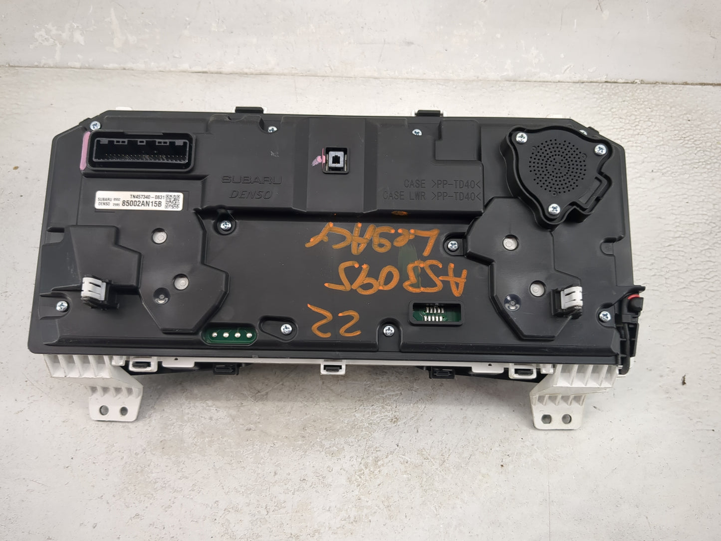 2022 Subaru Legacy Instrument Cluster Speedometer Gauges P/N:85002AN15B TN457340-0831 Miles:57K Fits OEM Used Auto Parts - O