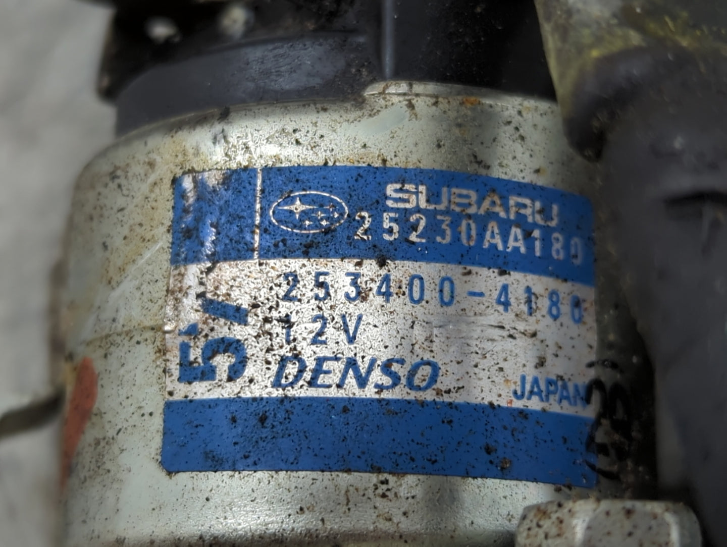 2020-2022 Subaru Legacy Car Starter Motor Solenoid OEM P/N:25230AA180 253400-4180 Fits Fits 2020 2021 2022 OEM Used Auto Par