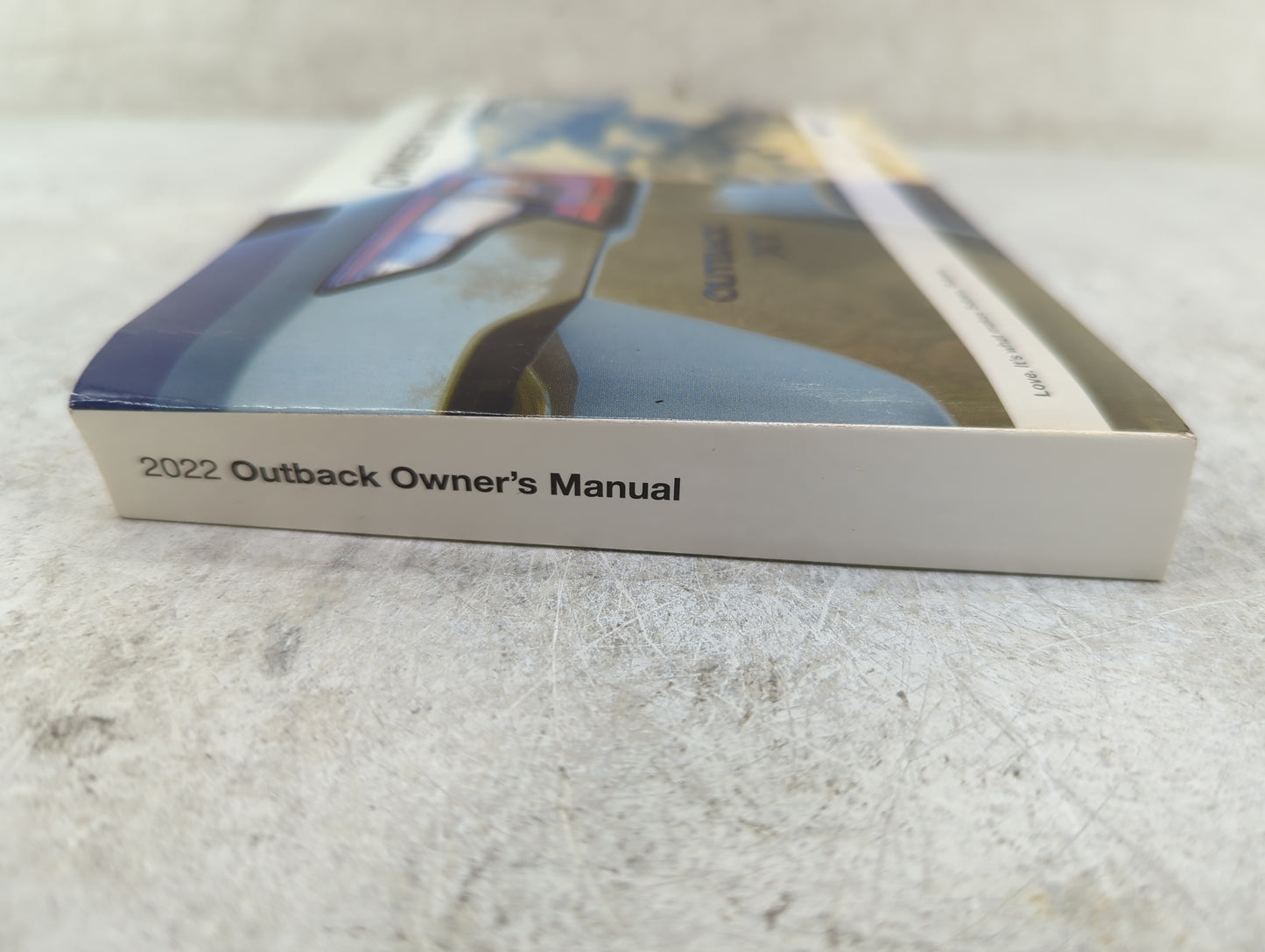 2022 Subaru Outback Owners Manual Book Guide P/N:A2610BE-A MSA5M2204A, MSA5M2222A, B1163BE-A OEM Used Auto Parts - Oemusedau