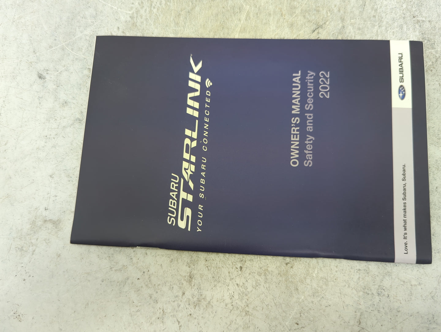 2022 Subaru Outback Owners Manual Book Guide P/N:A2610BE-A MSA5M2204A, MSA5M2222A, B1163BE-A OEM Used Auto Parts - Oemusedau