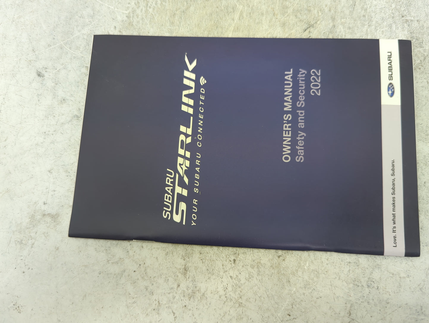 2022 Subaru Outback Owners Manual Book Guide P/N:A2610BE-A MSA5M2204A, MSA5M2222A, B1163BE-A OEM Used Auto Parts - Oemusedau
