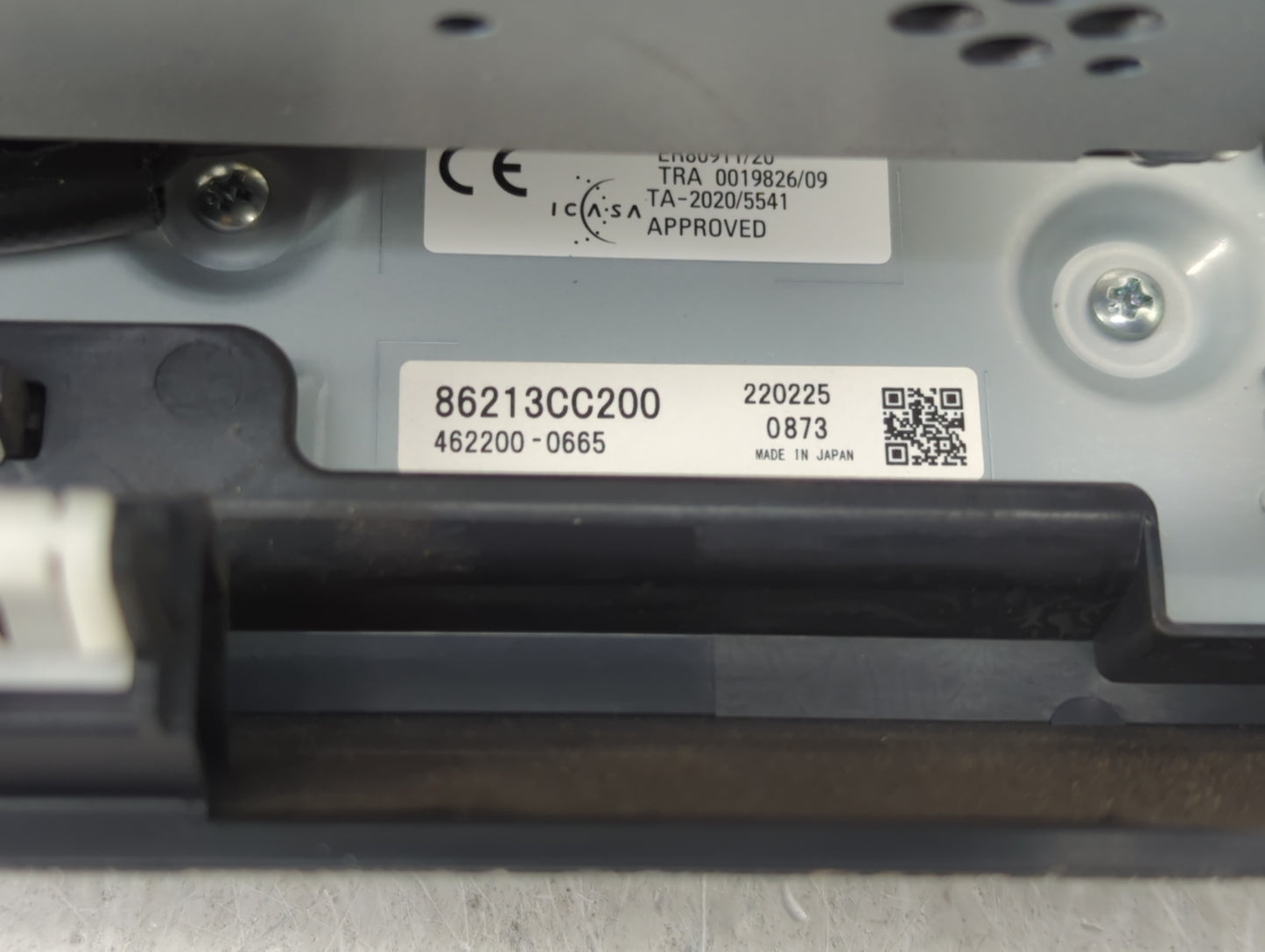 2022 Toyota 86 Radio AM FM Cd Player Receiver Replacement P/N:462200-0665 86213CC200 Fits OEM Used Auto Parts - Oemusedautop