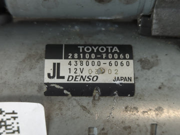 2018-2022 Toyota Camry Car Starter Motor Solenoid OEM P/N:438000-6060 28100-F0060 Fits Fits 2018 2019 2020 2021 2022 OEM Used Auto Parts
