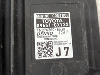 2021-2022 Toyota Camry PCM Engine Control Computer ECU ECM PCU OEM P/N:89661-0X722 Fits Fits 2021 2022 OEM Used Auto Parts -