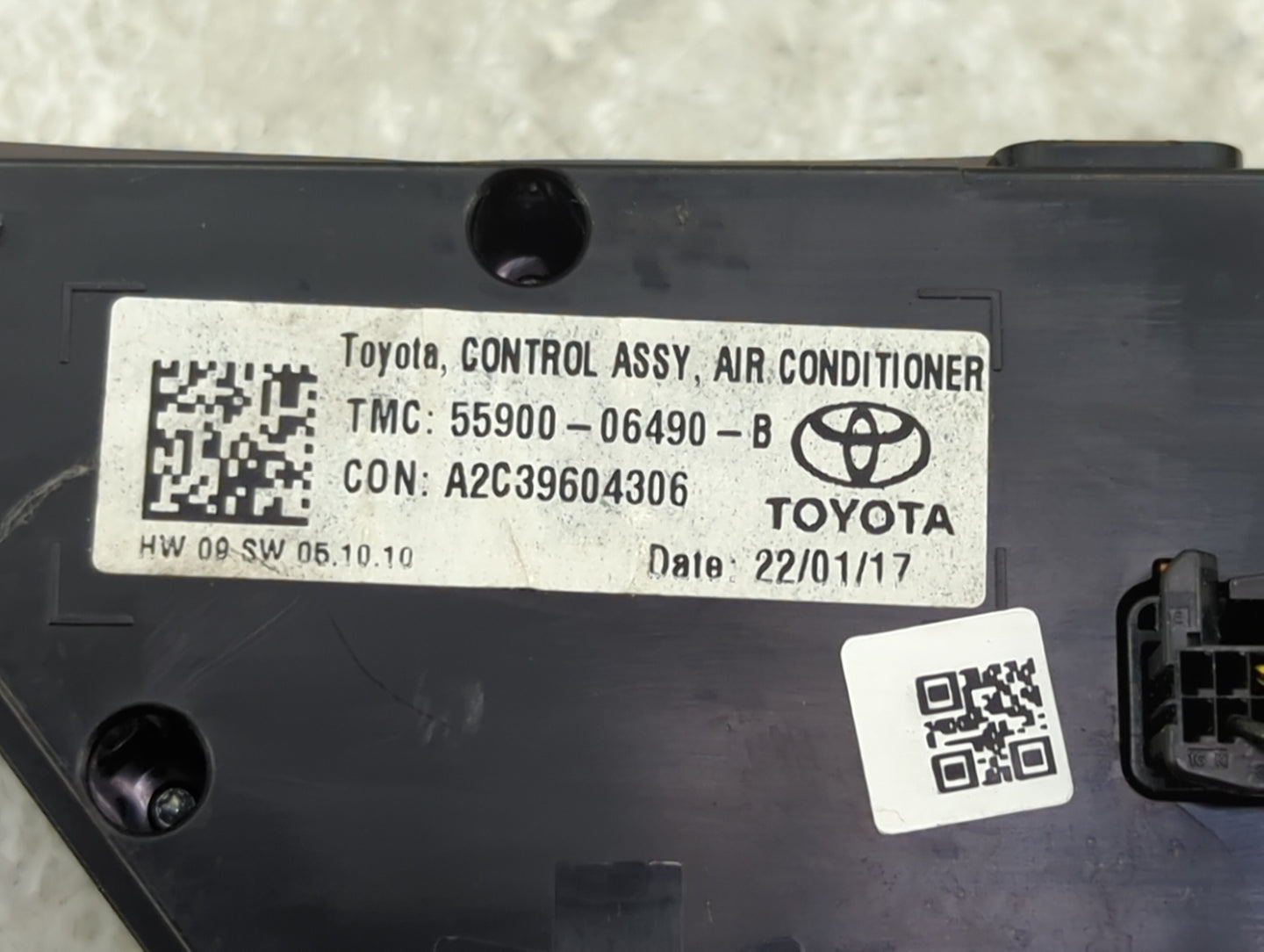 2018-2022 Toyota Camry Climate Control Module Temperature AC/Heater Replacement P/N:55900-06490-B Fits OEM Used Auto Parts -