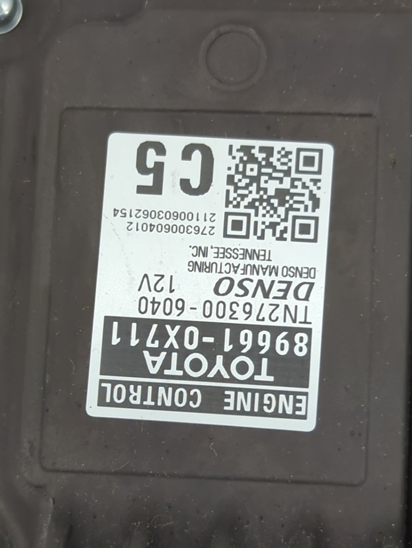 2022 Toyota Camry PCM Engine Control Computer ECU ECM PCU OEM P/N:89661-0X711 TN276300-6040 Fits OEM Used Auto Parts - Oemus