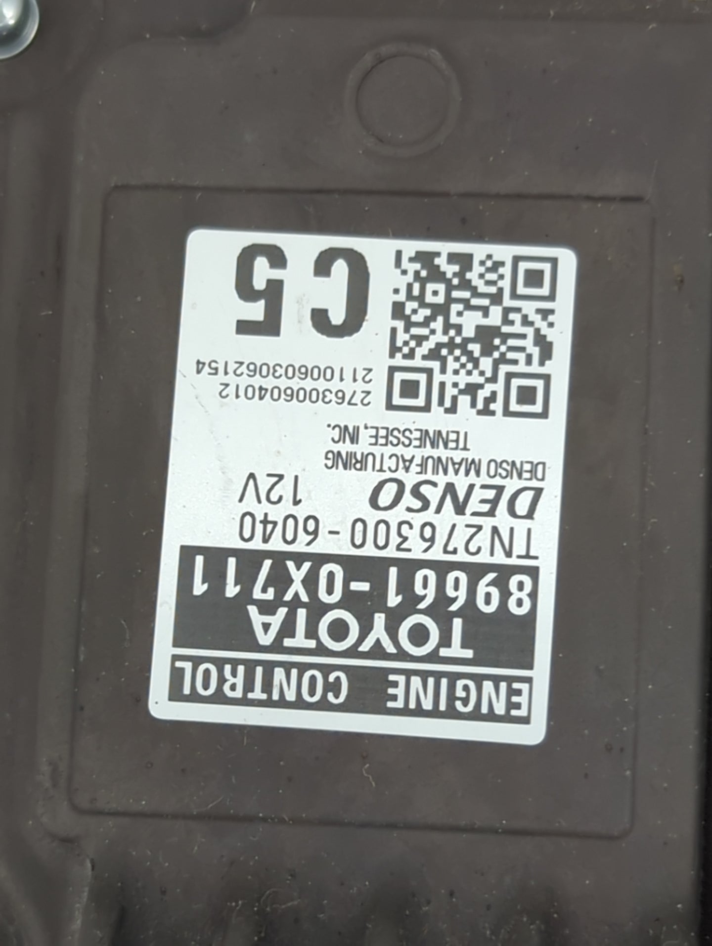 2020-2022 Toyota Camry PCM Engine Control Computer ECU ECM PCU OEM P/N:89661-0X711 TN276300-6040 Fits Fits 2020 2021 2022 OE