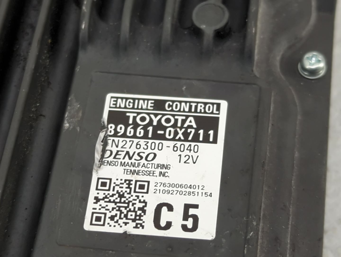2020-2022 Toyota Camry PCM Engine Control Computer ECU ECM PCU OEM P/N:89661-0X711 N276300-6040 Fits Fits 2020 2021 2022 OEM