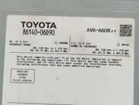 2020-2022 Toyota Camry Radio AM FM Cd Player Receiver Replacement P/N:86140-06D90 AVH-6608ZT, D172G Fits Fits 2020 2021 2022