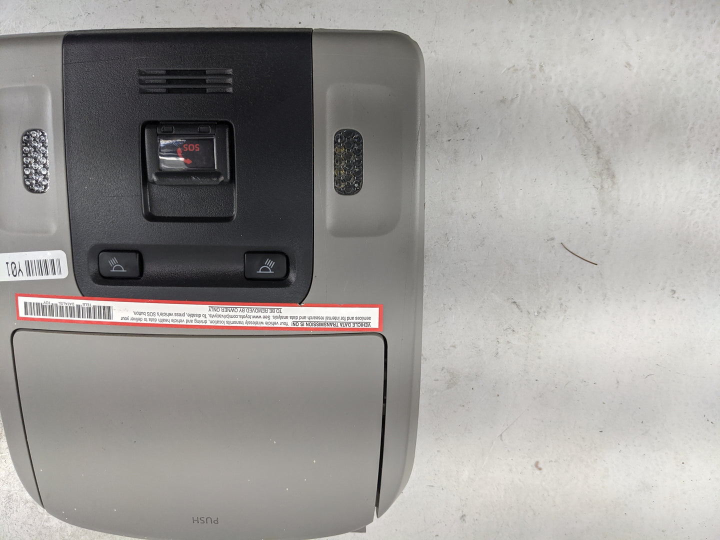 2022 Toyota Camry Overhead Roof Console Gray 1483263 - Oemusedautoparts1.com