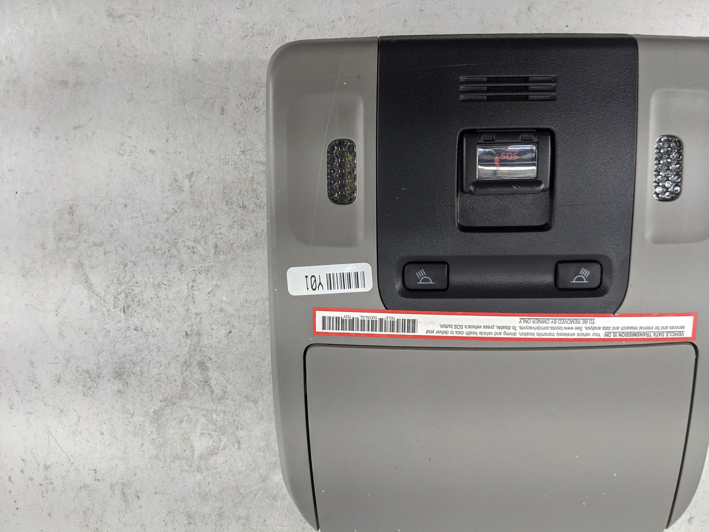 2022 Toyota Camry Overhead Roof Console Gray 1483263 - Oemusedautoparts1.com