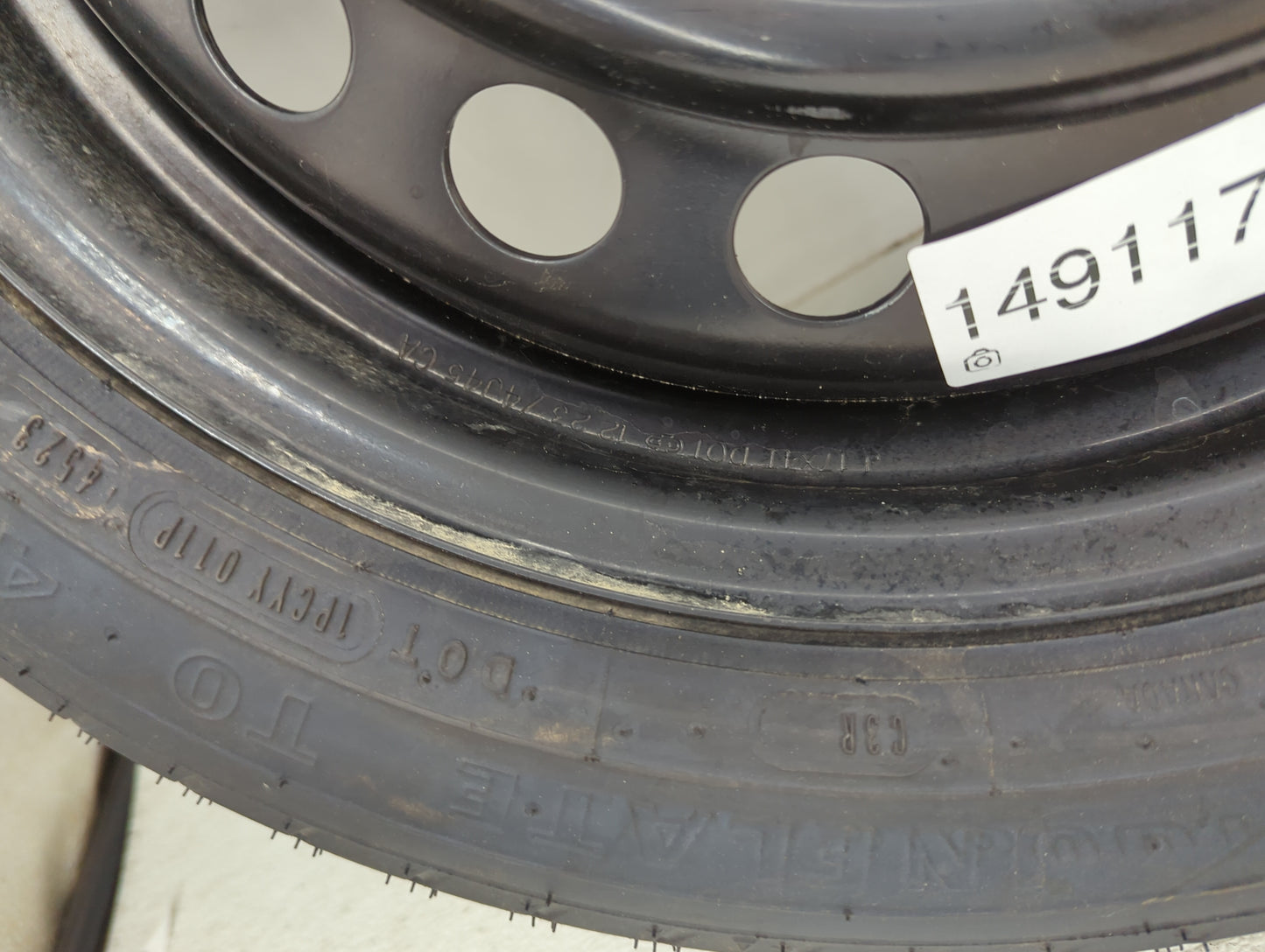 2018-2022 Toyota Camry Spare Donut Tire Wheel Rim Oem 1491179 - Oemusedautoparts1.com