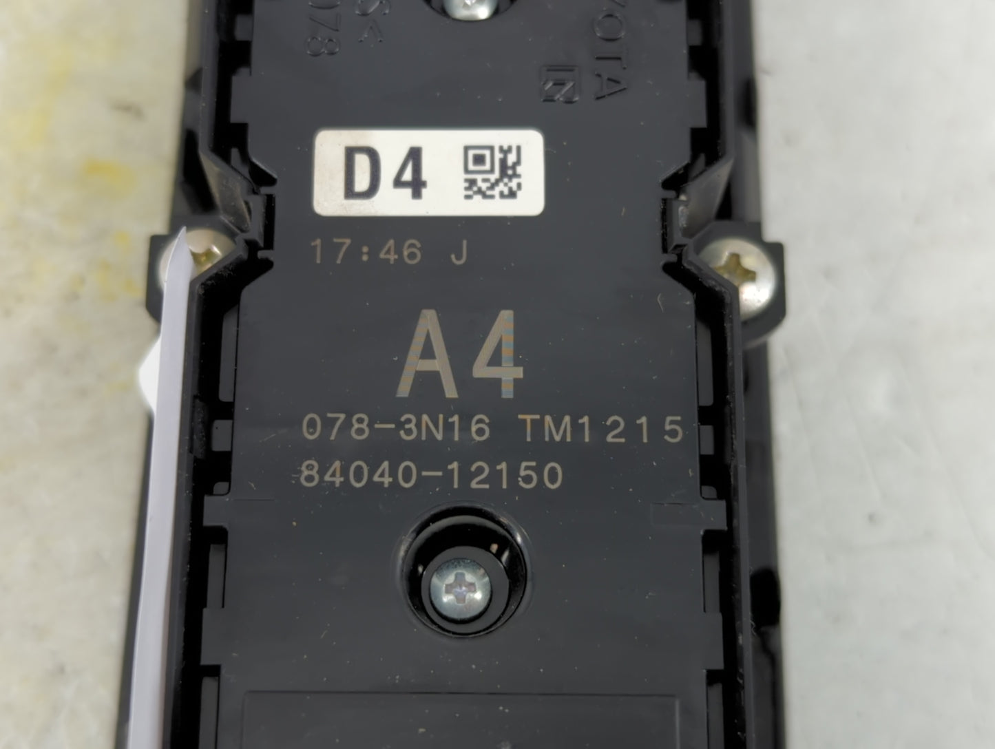 2022 Toyota Corolla Master Power Window Switch Replacement Driver Side Left Fits Fits 2019 2020 OEM Used Auto Parts - Oemuse