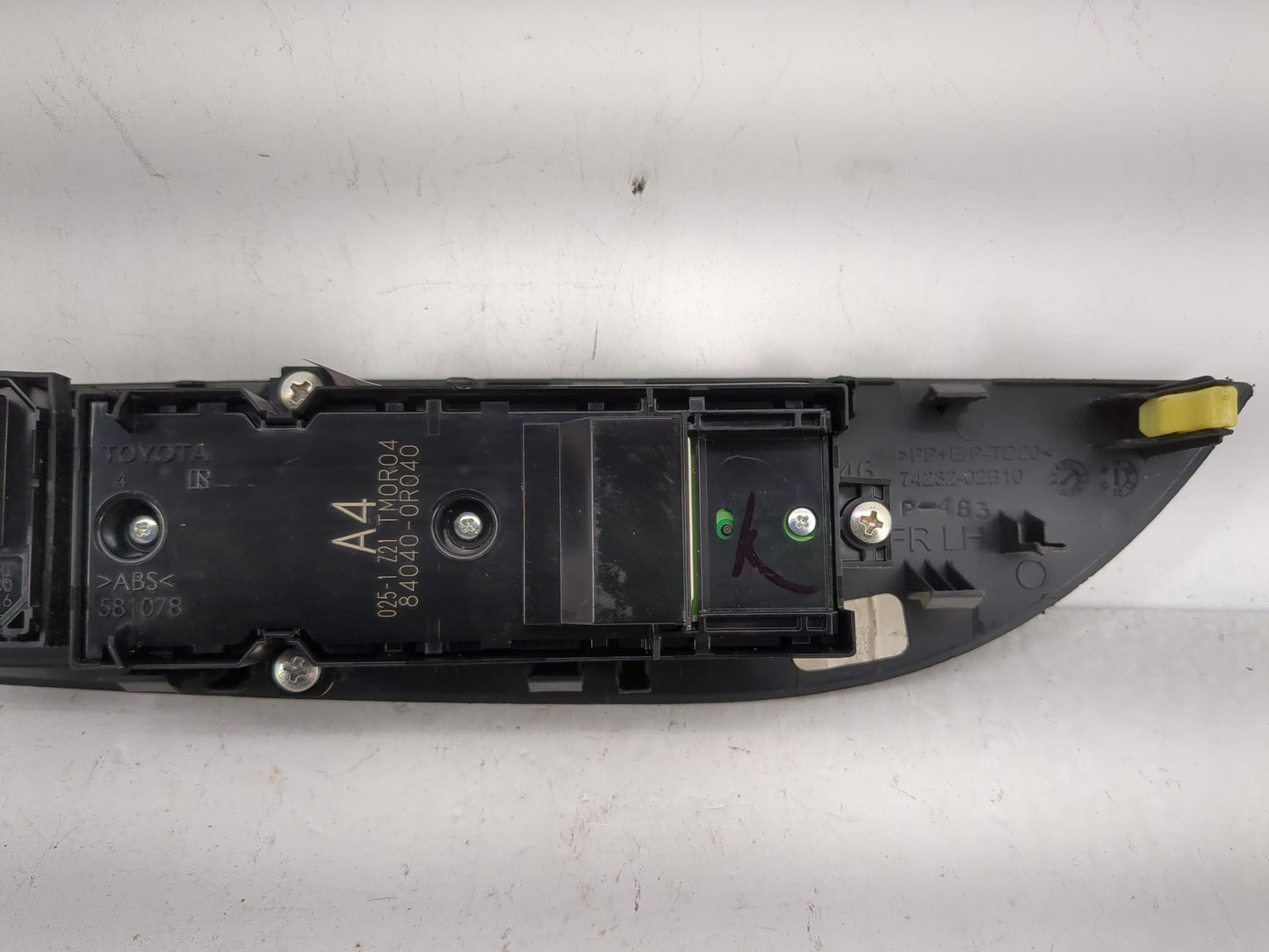 2022 Toyota Corolla Master Power Window Switch Replacement Driver Side Left P/N:84040-0R040 Fits Fits 2019 2020 OEM Used Aut