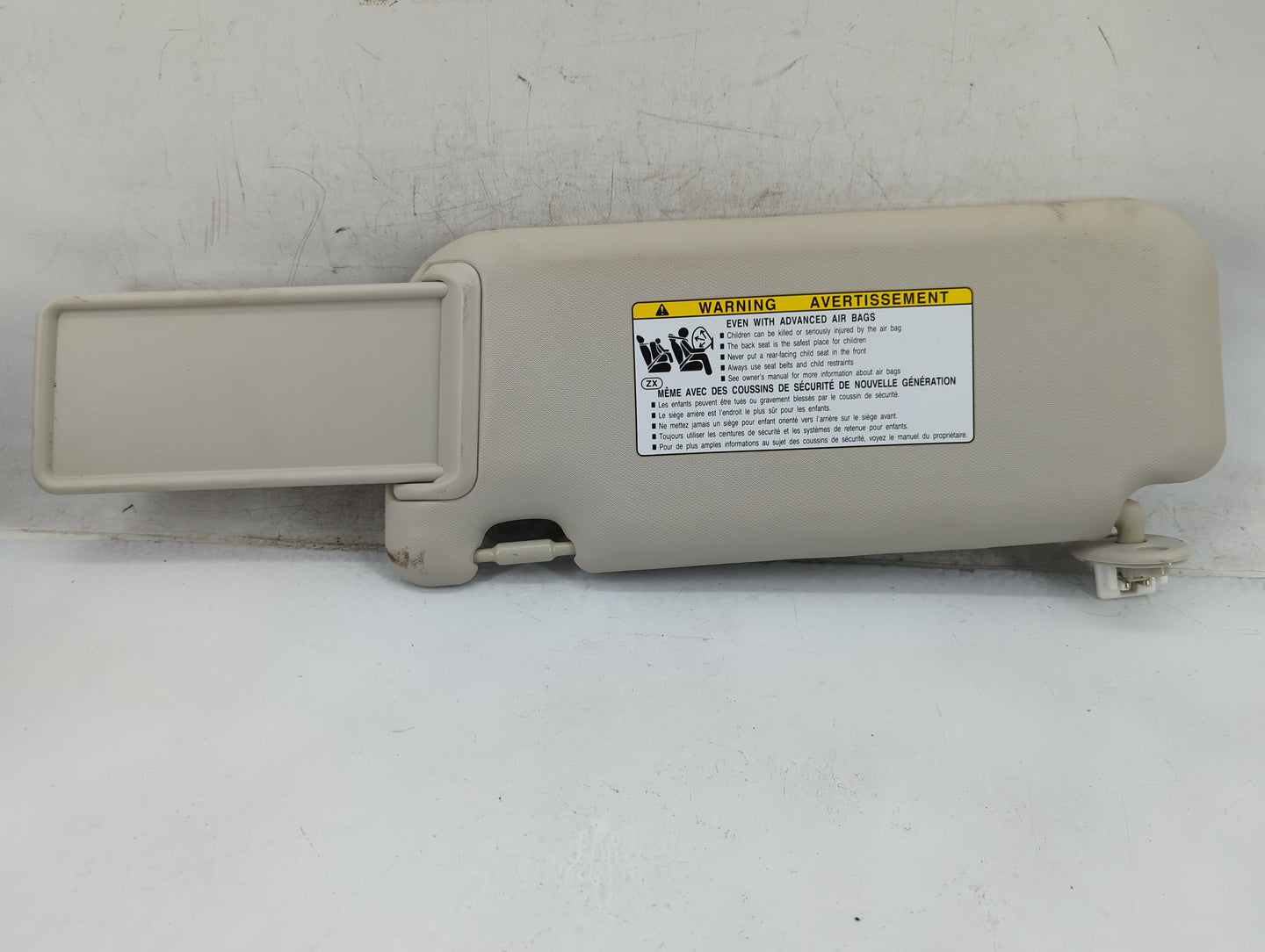 2022 Toyota Corolla Sun Visor Shade Replacement Passenger Right Mirror Fits OEM Used Auto Parts - Oemusedautoparts1.com